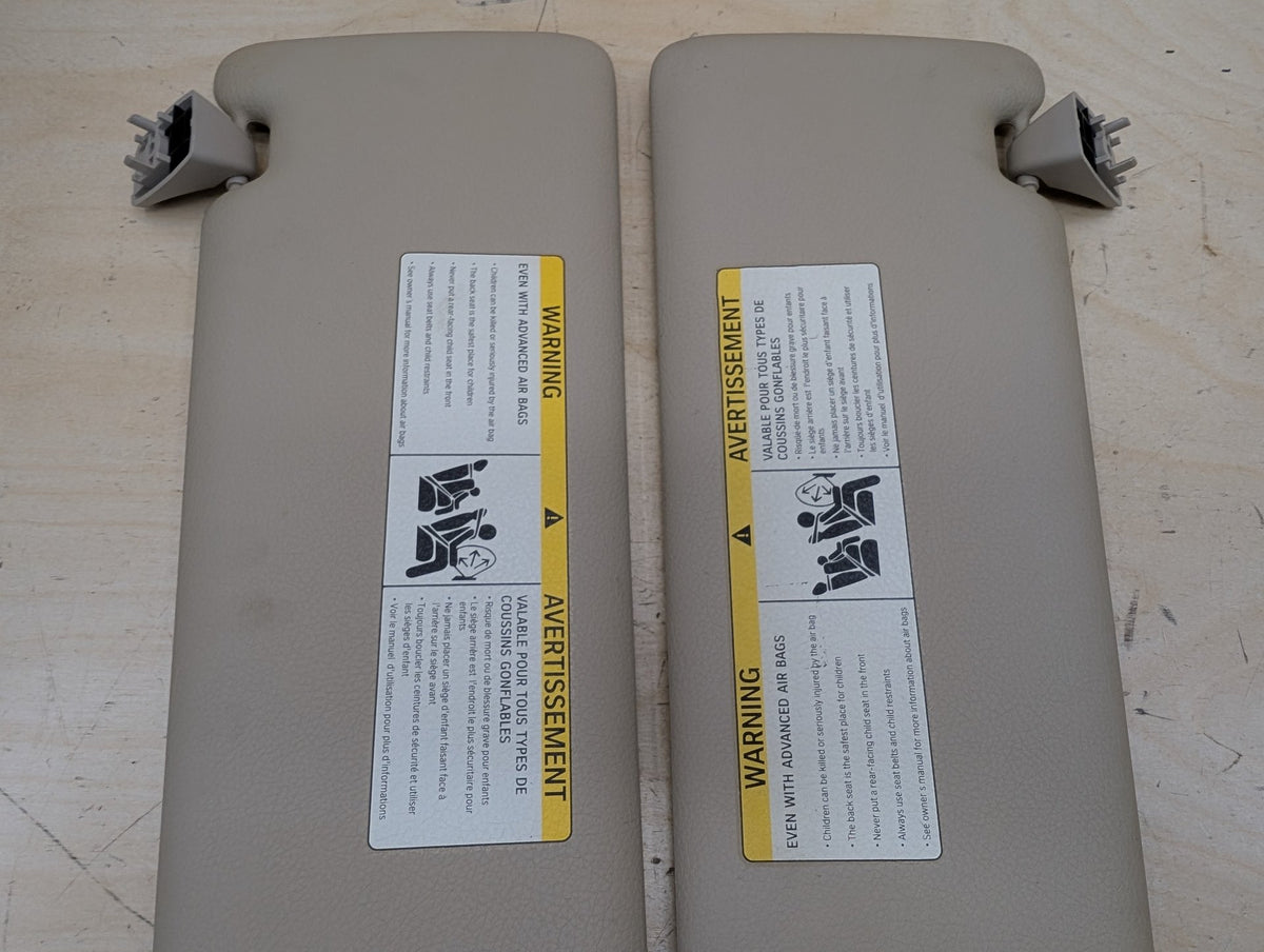 2012-2018 BMW 328i F30 Front Left Right Sun Visor SET 7322229 OEM