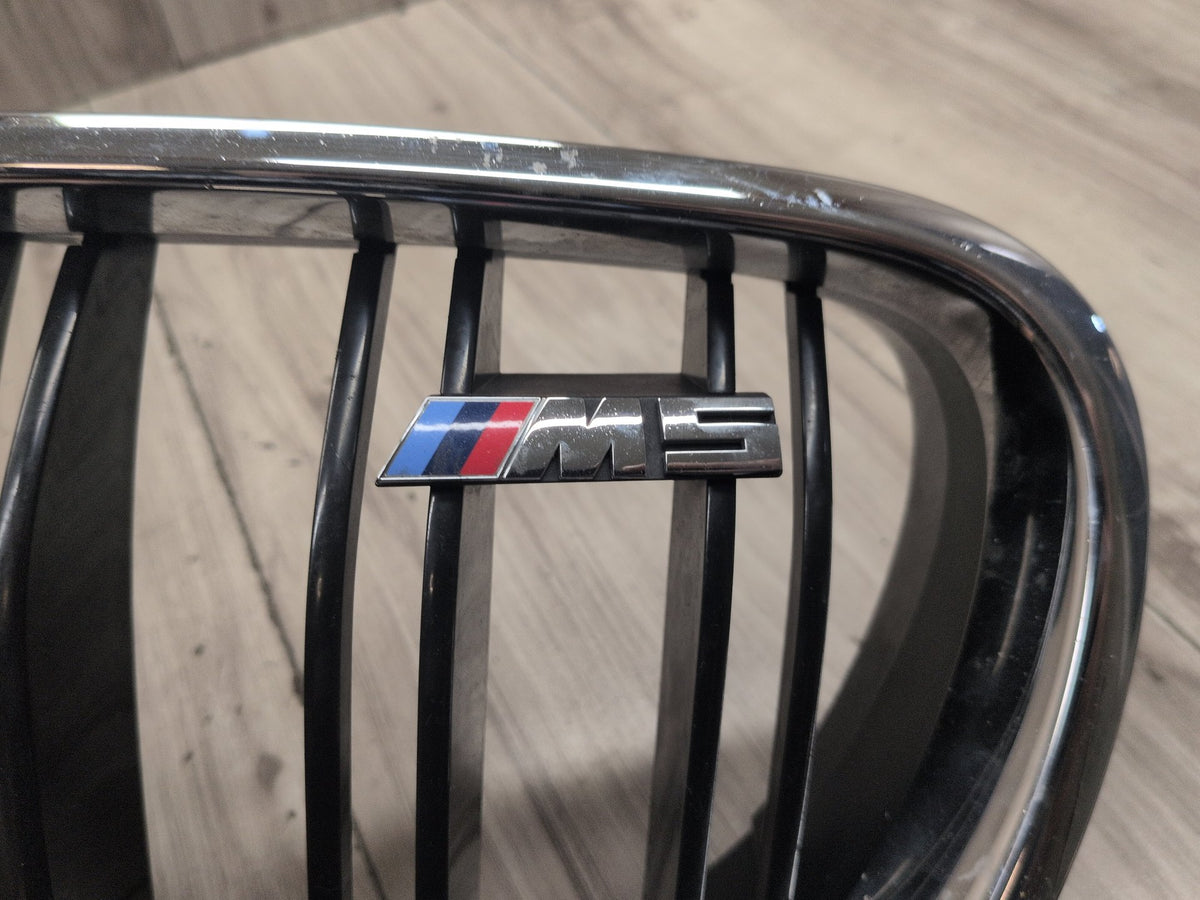 2011-2016 BMW M5 F10 Front Left Right Upper Bumper Grilles SET 8057228 OEM