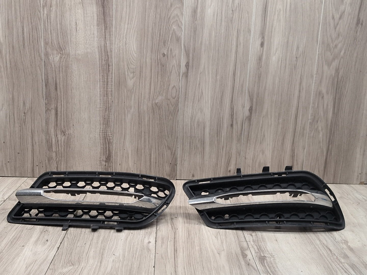 2009-2012 Mercedes E550 W212 Front Bumper Cover Grilles SET A2128851753 OEM