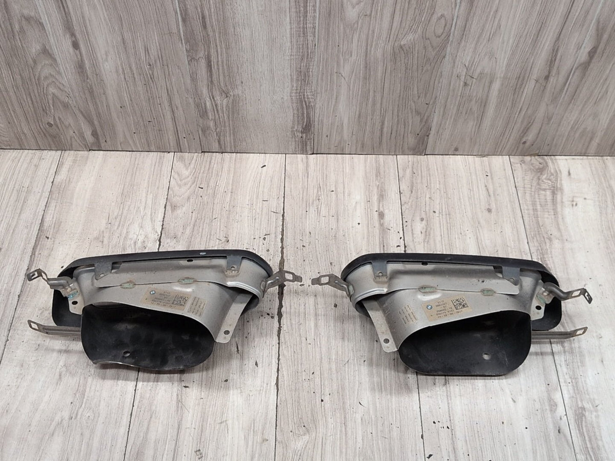 2016-2022 BMW 750i G12 Rear Left Right Exhaust Muffler Tips SET 8063168 OEM