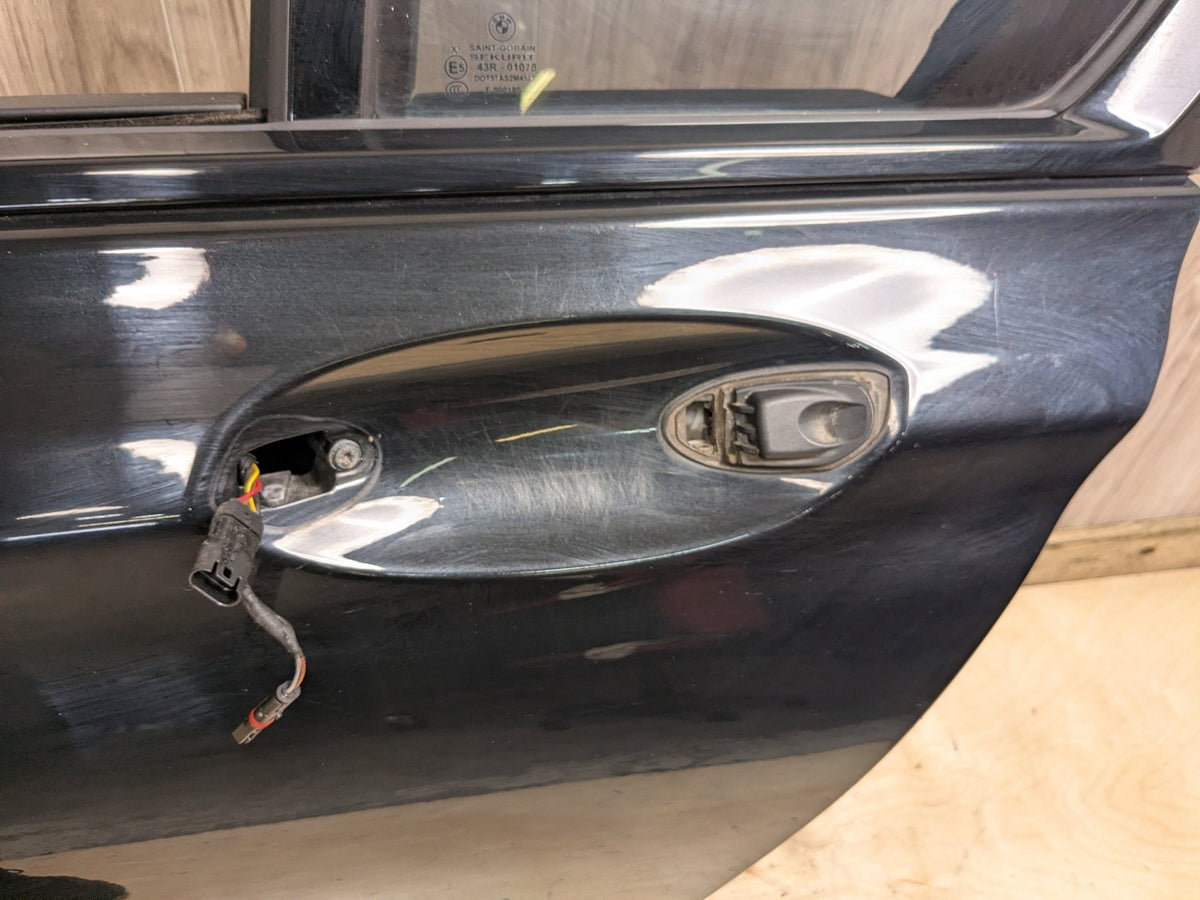 16-19 OEM BMW G11 750i xDrive SWB Rear Left Driver Door Shell Panel Black 475
