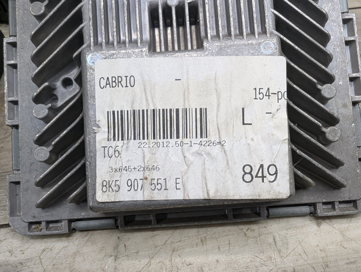 13-17 AUDI B8 S4 S5 Engine ECU DME Speedometer BCM Body Control Module KEY SET