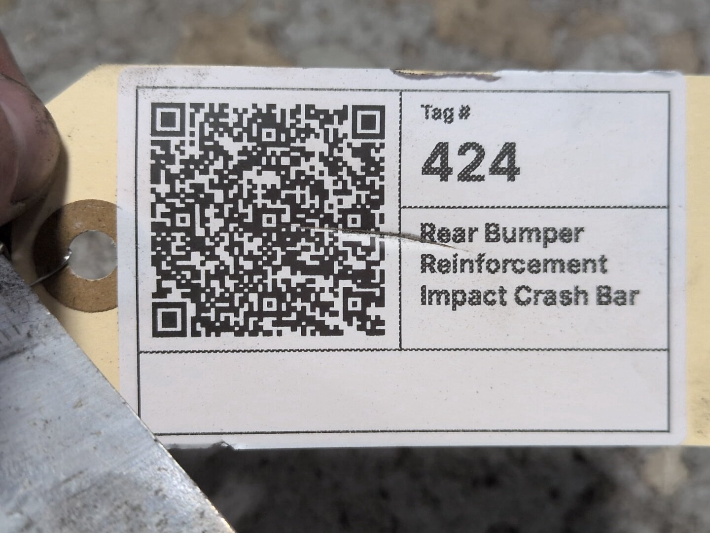 16-19 OEM BMW G11 G12 750 M760 B7 REAR Bumper Reinforcement Impact Crash Rebar