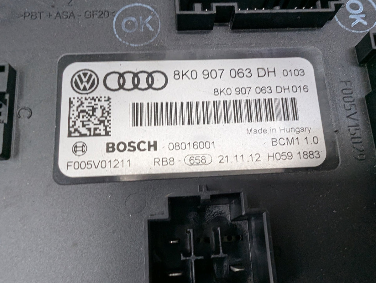 13-17 AUDI B8 S4 S5 Engine ECU DME Speedometer BCM Body Control Module KEY SET