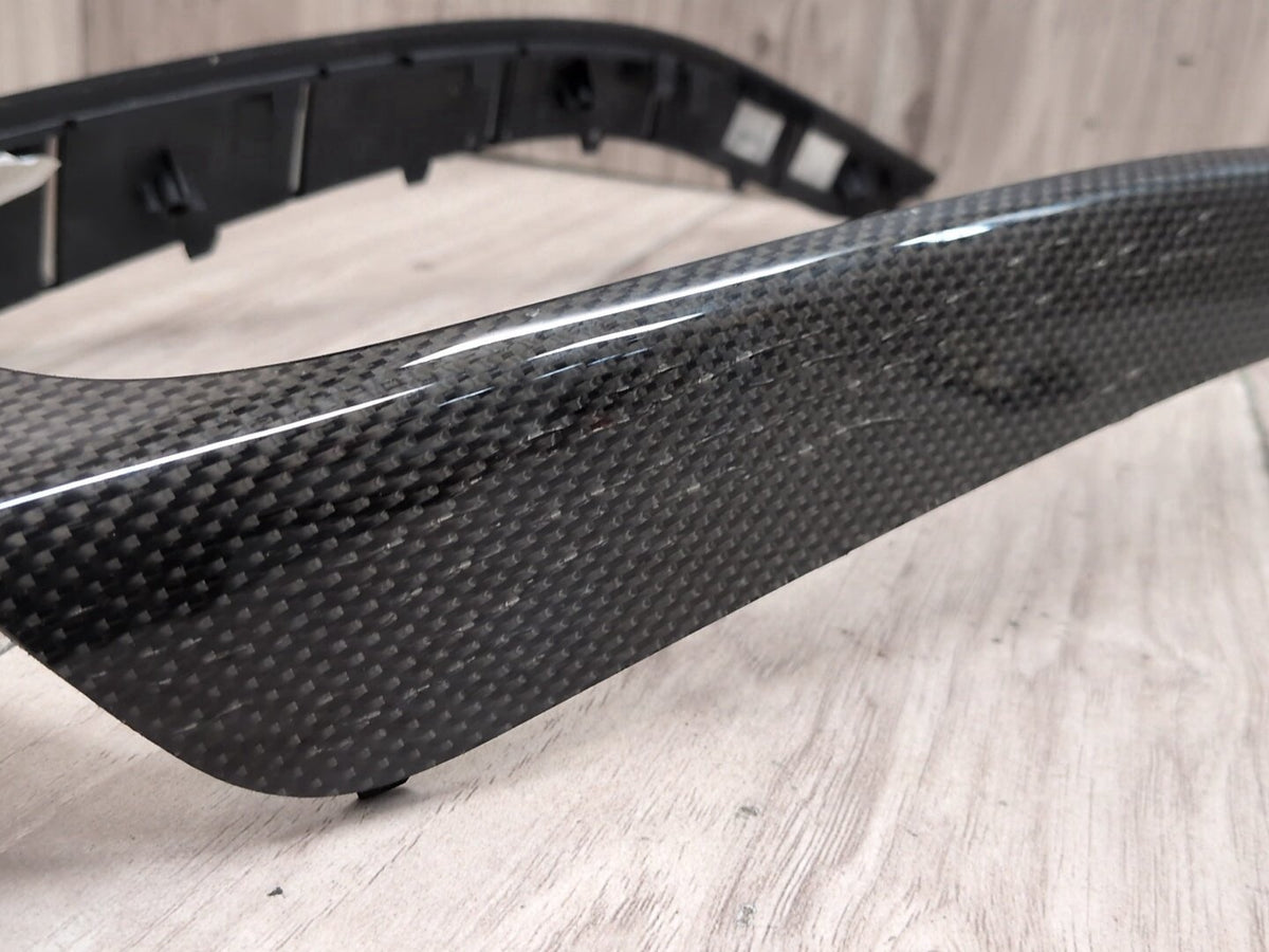 OEM Audi S4 Dashboard Center Console Shift Panel Interior Trim CARBON FIBER SET