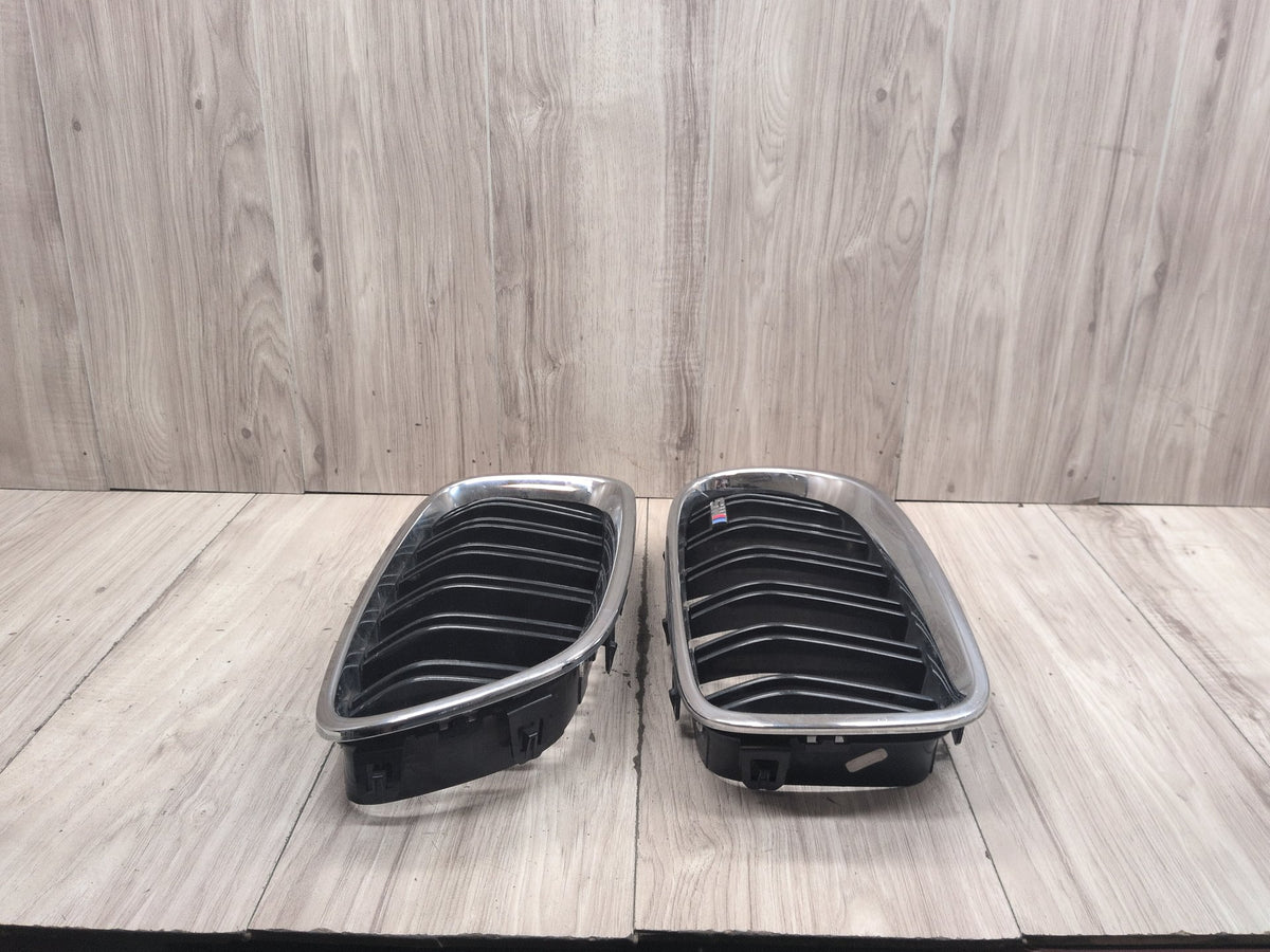 2011-2016 BMW M5 F10 Front Left Right Upper Bumper Grilles SET 8057228 OEM