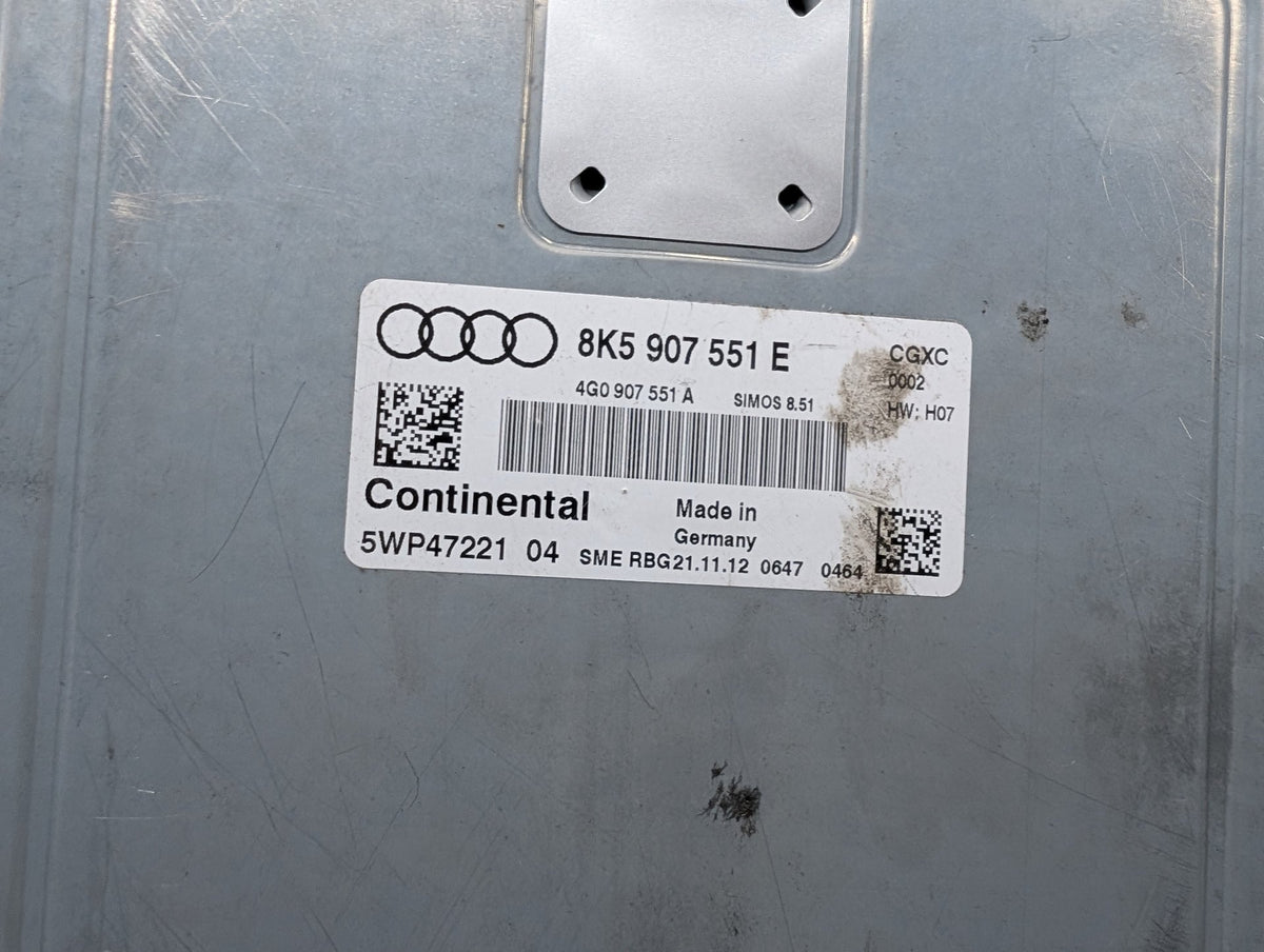 13-17 AUDI B8 S4 S5 Engine ECU DME Speedometer BCM Body Control Module KEY SET