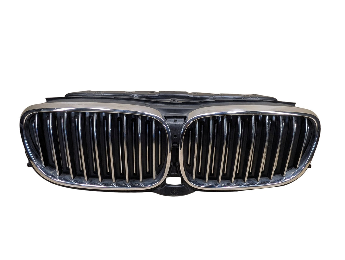 16-19 BMW G12 Front Bumper Radiator Air Flap Shutter w/ Kidney Grilles OEM
