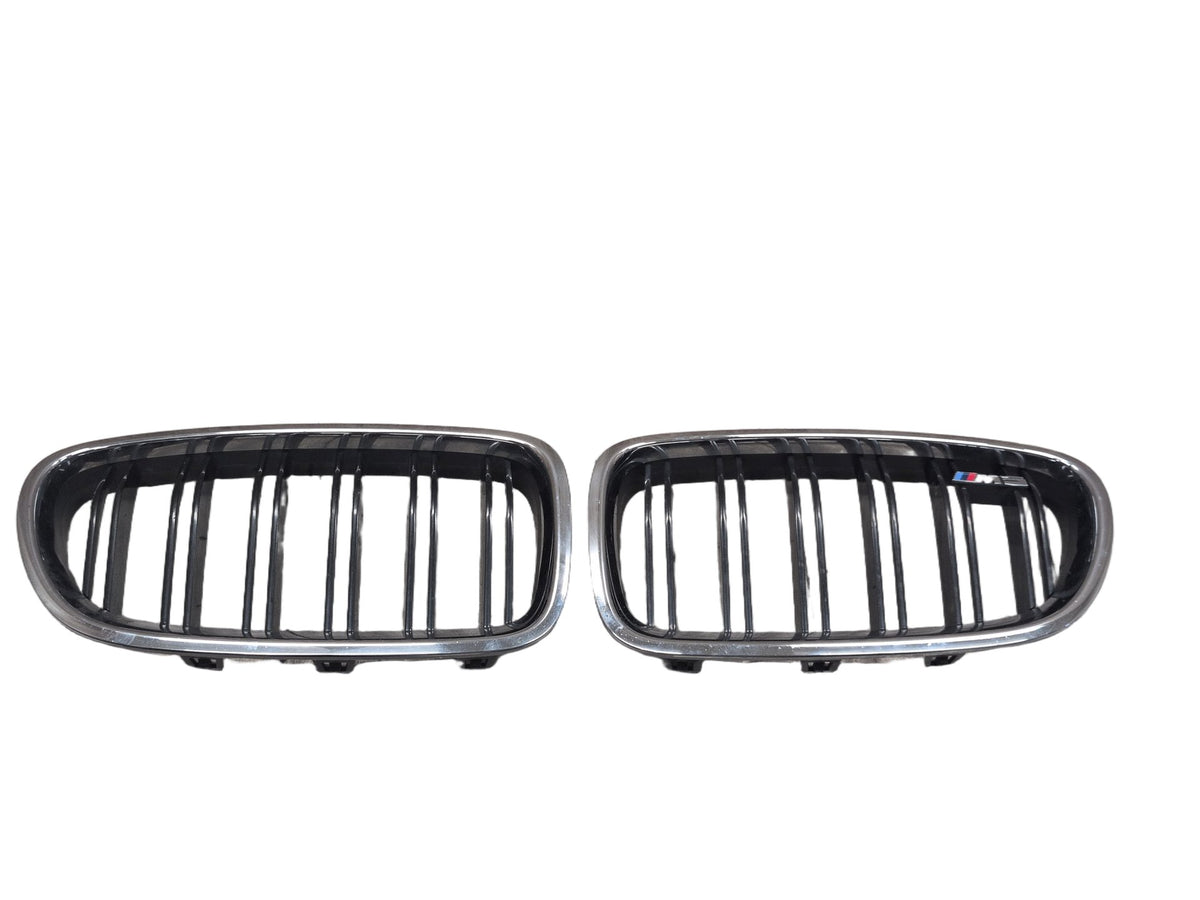 2011-2016 BMW M5 F10 Front Left Right Upper Bumper Grilles SET 8057228 OEM