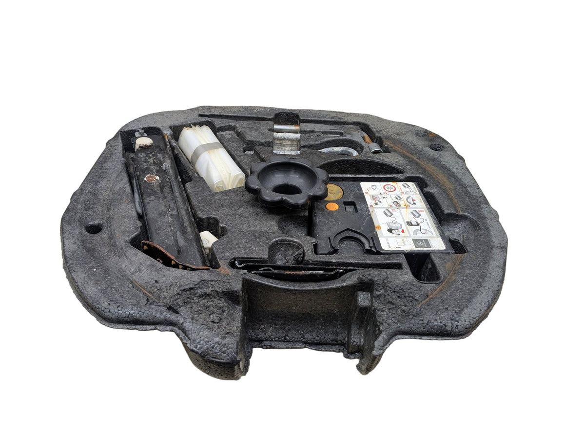 09-11 Mercedes-Benz SLK-Class R171 Emergency Spare Wheel Rim Tire Tool Kit SET