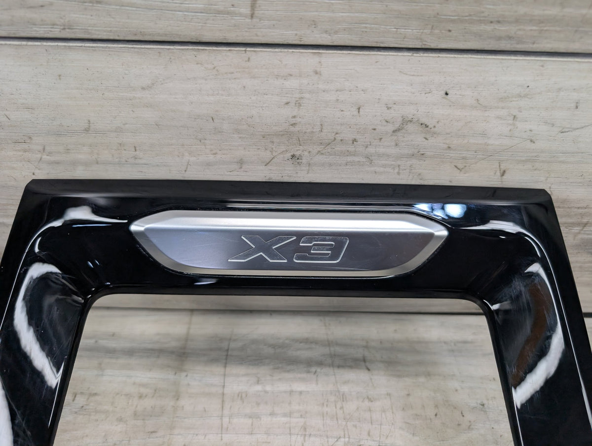 18-21 OEM BMW G01 G02 X3 X4 Center Console Interior Trim Oak Dark High Gloss