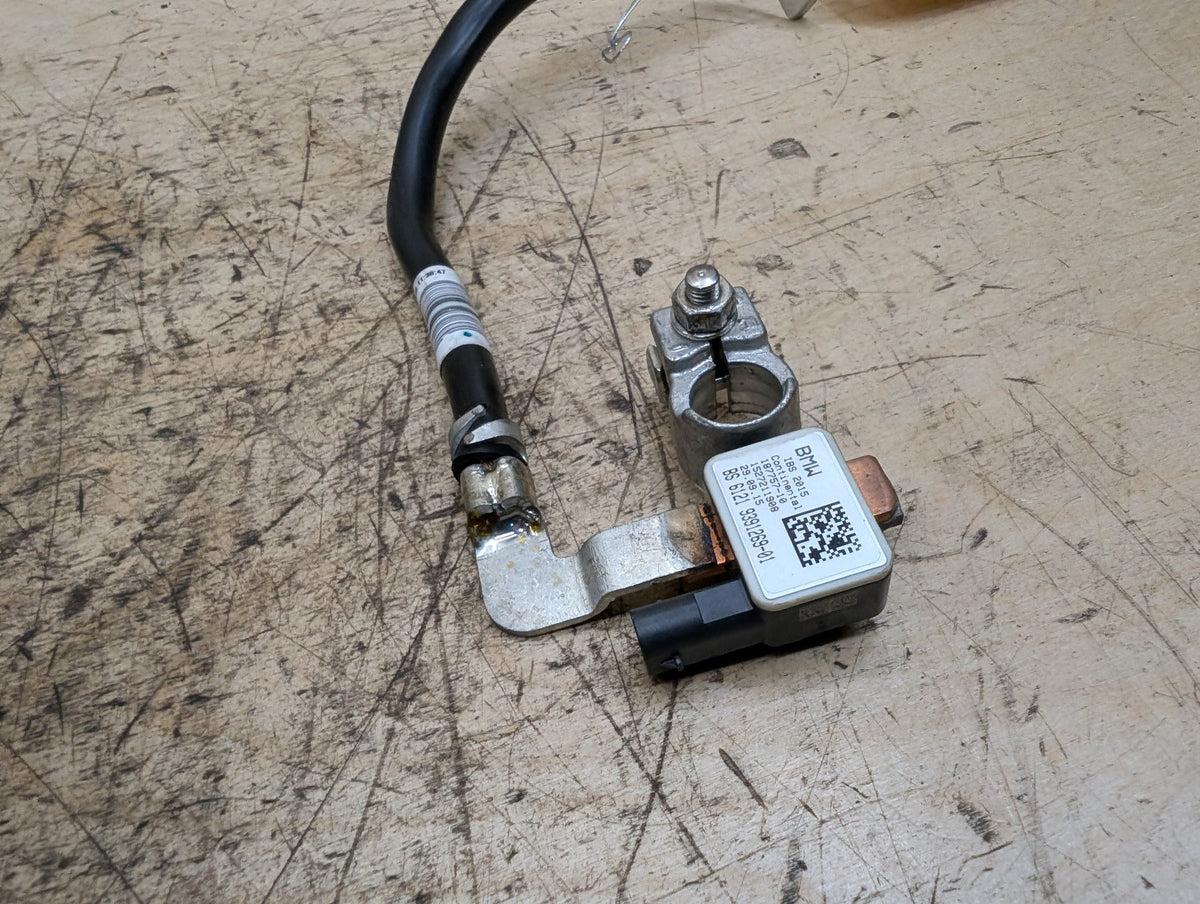 16-19 OEM BMW G11 G12 740 750 Negative Battery Cable Terminal IBS Sensor Black