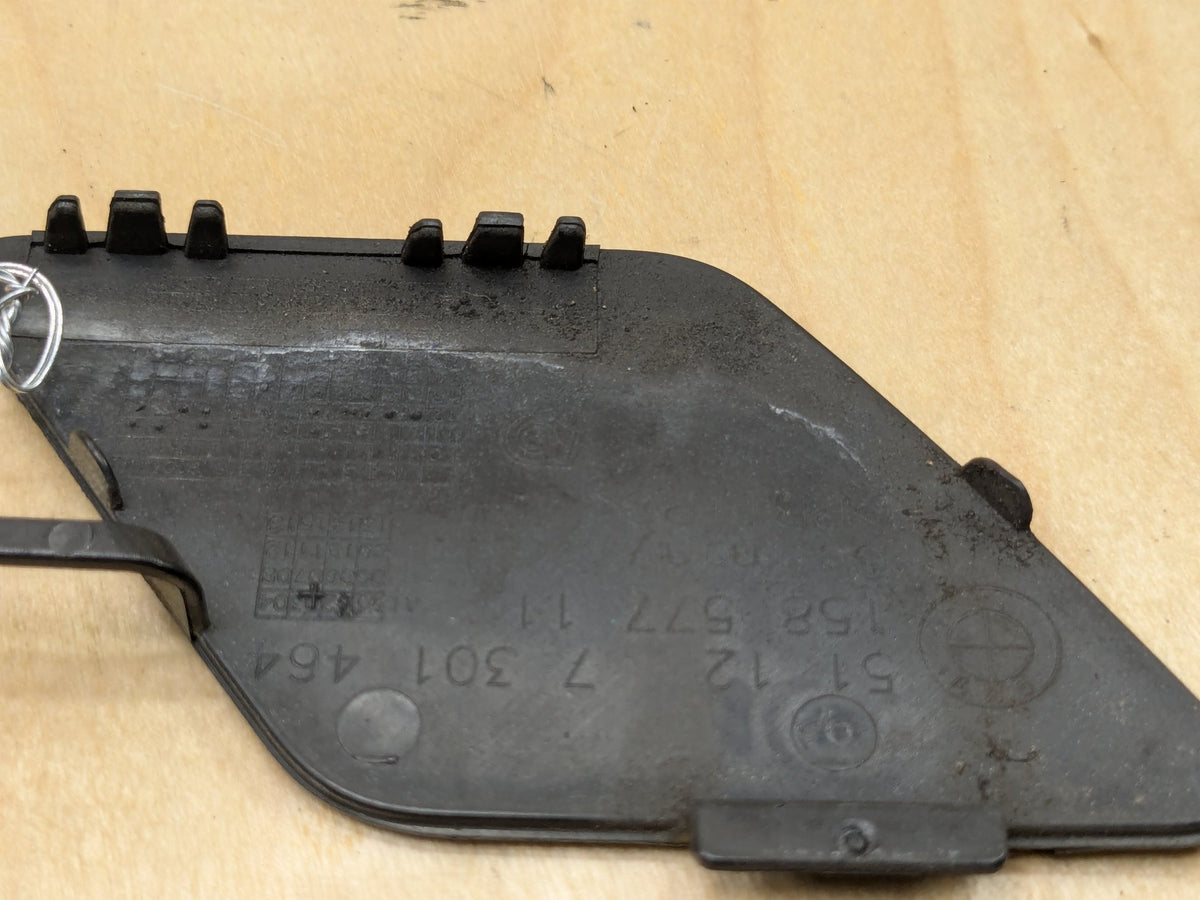2012-2018 BMW 328i F30 Rear Bumper Tow Hook Insert Cover 7301464 OEM