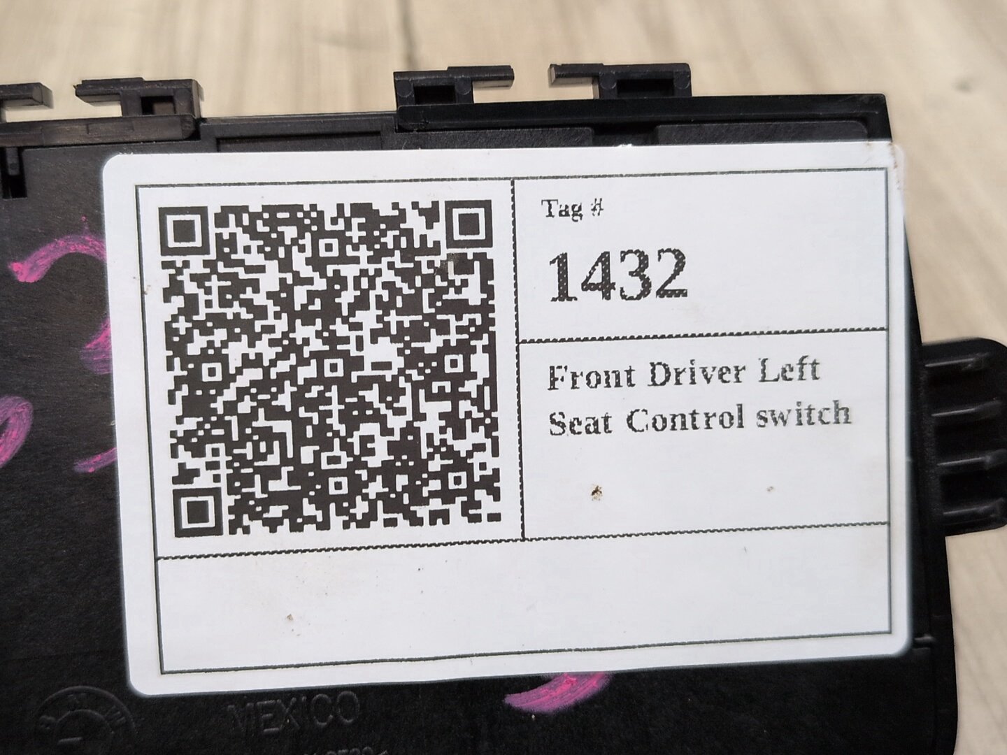 2014 - 2020 BMW 440i F36 Front Left Driver Seat Control Switch 9382455 B58B30M0