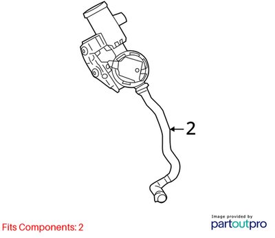 2019-2020 BMW X3 G01 Fuel Vapor Charcoal Canister 7459686 OEM