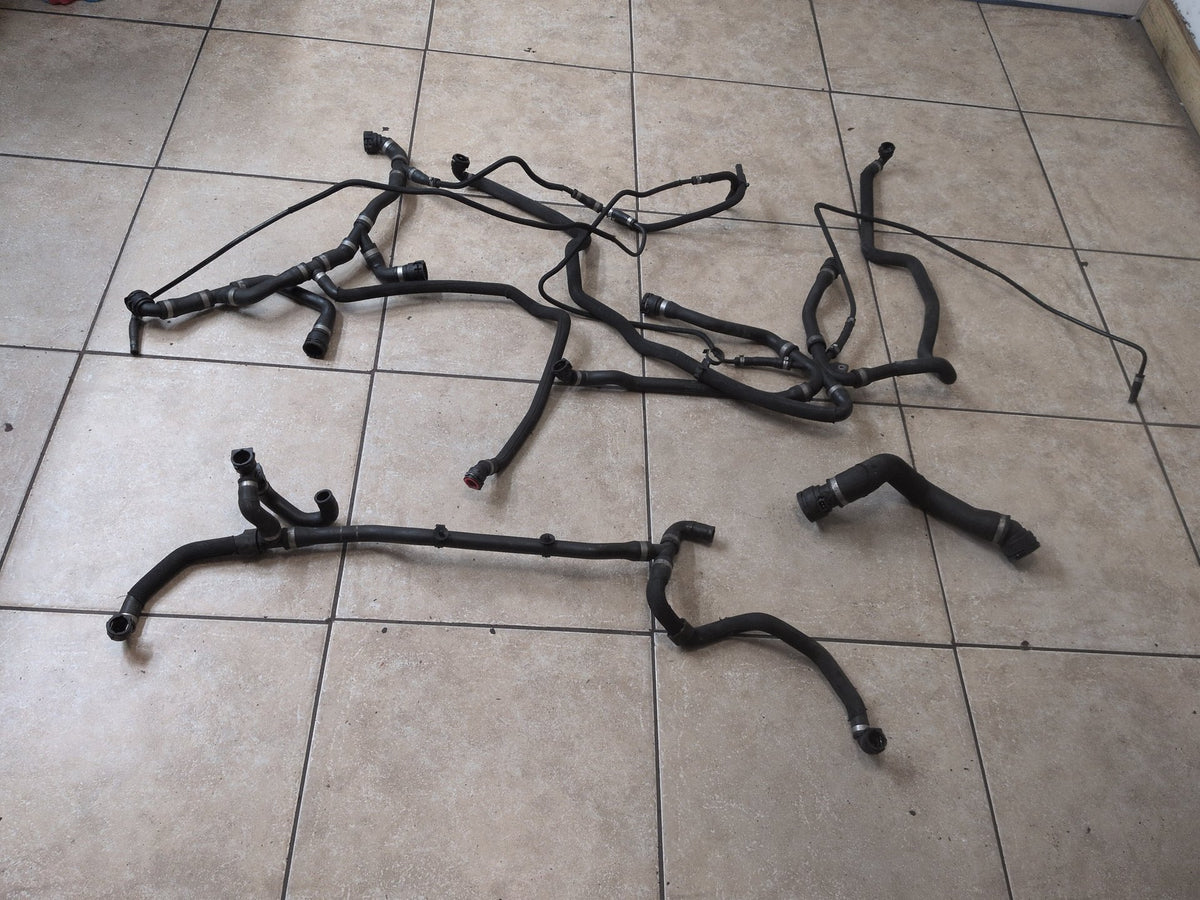 2011-2016 BMW M5 F10 Engine Radiator Cooling Coolant Pipe Hoses SET 8386545 OEM