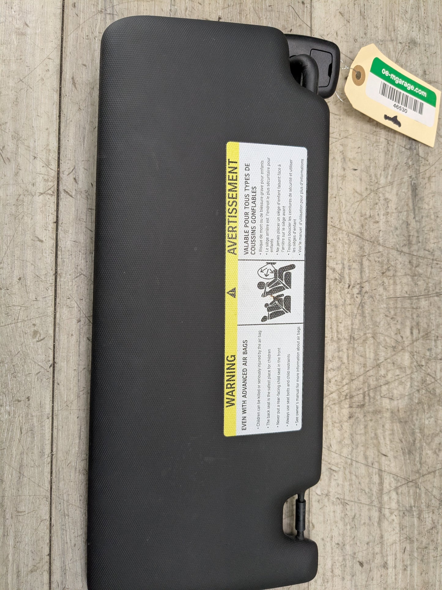 2020 BMW M340i G20 Front Left Driver Sun Visor 8092727 19-25 OEM BMW G20 G80 330 M340 M3 Left Driver Side Interior Sun Visor Black