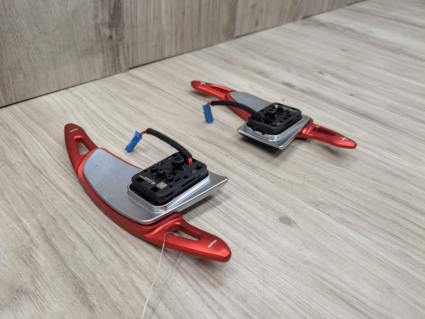 OEM BMW F44 G01 G20 G30 Left Right Steering Wheel Paddle Shifters RED EXTENSIONS