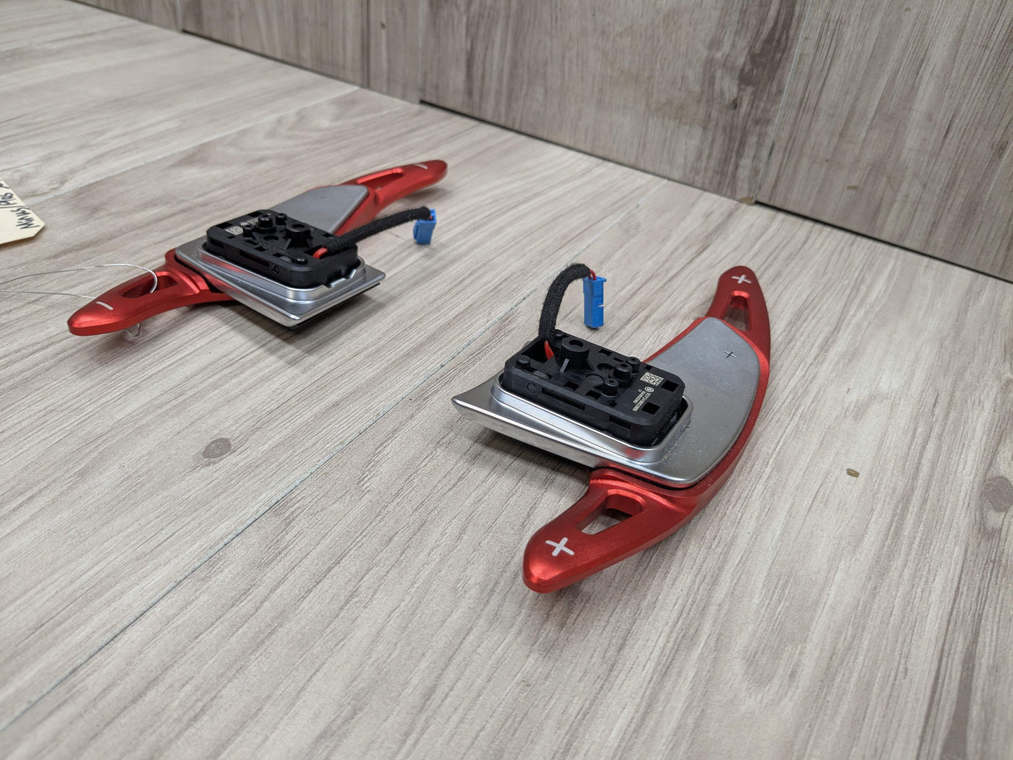 OEM BMW F44 G01 G20 G30 Left Right Steering Wheel Paddle Shifters RED EXTENSIONS