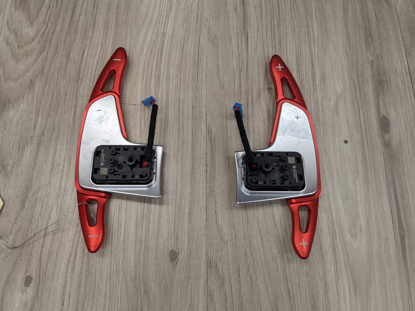 OEM BMW F44 G01 G20 G30 Left Right Steering Wheel Paddle Shifters RED EXTENSIONS