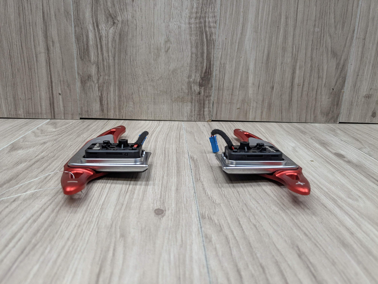 OEM BMW F44 G01 G20 G30 Left Right Steering Wheel Paddle Shifters RED EXTENSIONS
