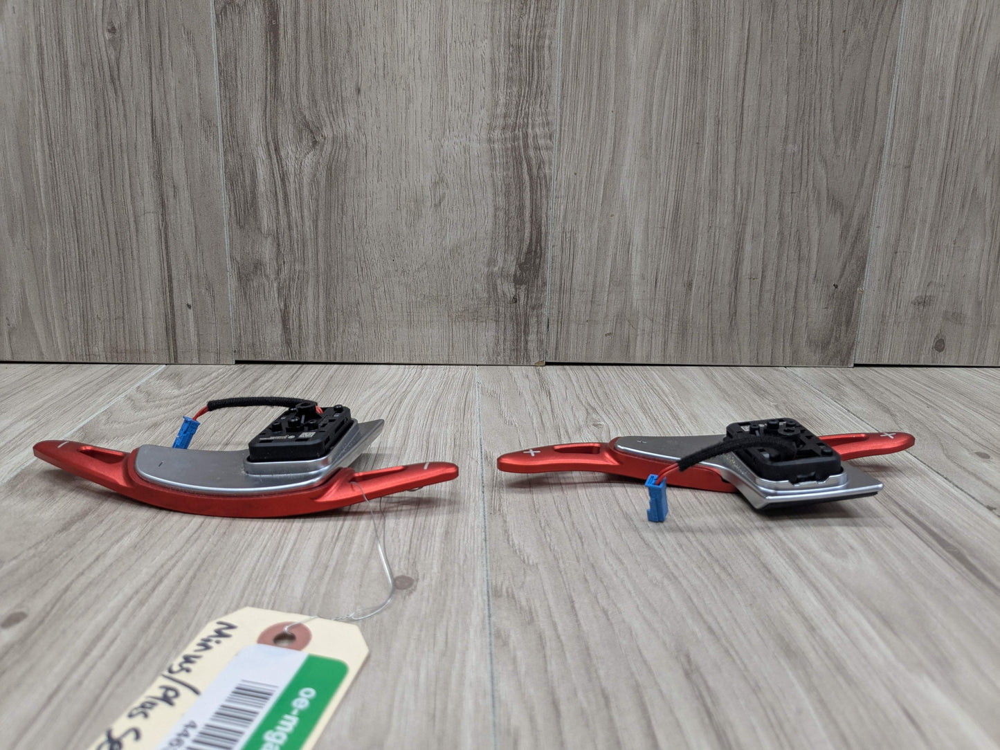 OEM BMW F44 G01 G20 G30 Left Right Steering Wheel Paddle Shifters RED EXTENSIONS