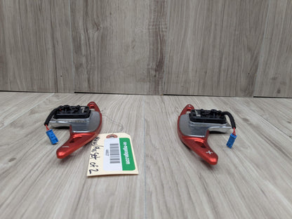 OEM BMW F44 G01 G20 G30 Left Right Steering Wheel Paddle Shifters RED EXTENSIONS