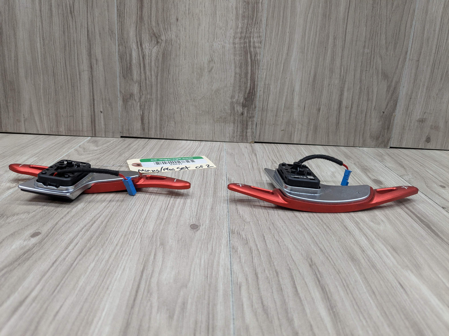 OEM BMW F44 G01 G20 G30 Left Right Steering Wheel Paddle Shifters RED EXTENSIONS