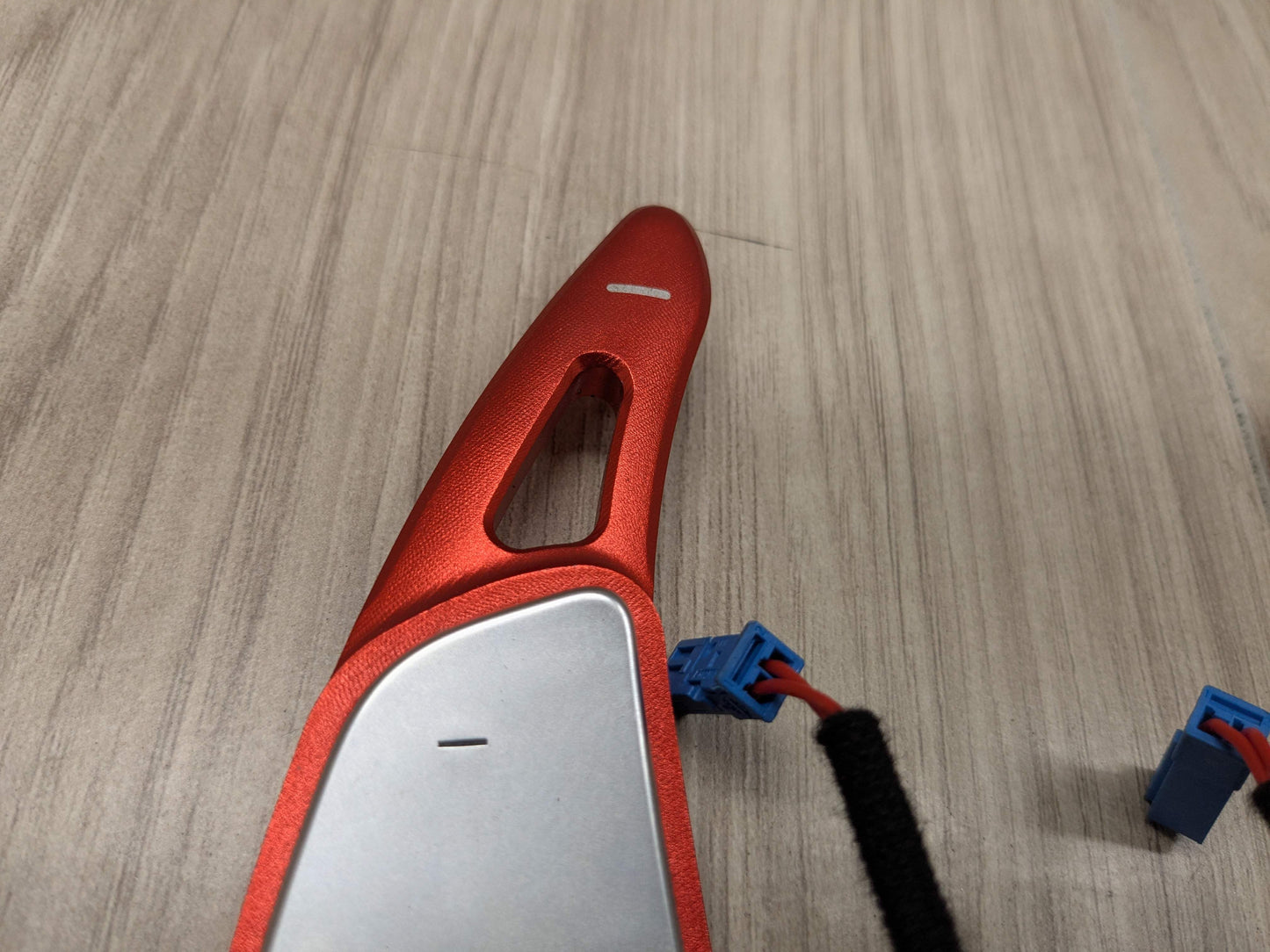 OEM BMW F44 G01 G20 G30 Left Right Steering Wheel Paddle Shifters RED EXTENSIONS