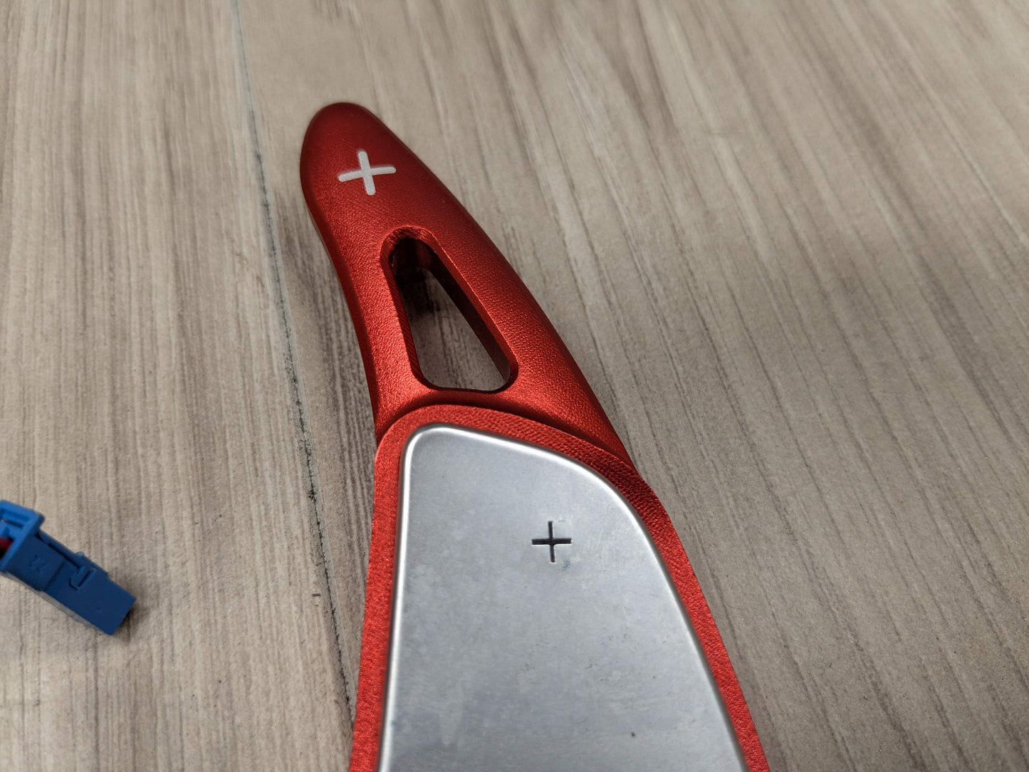 OEM BMW F44 G01 G20 G30 Left Right Steering Wheel Paddle Shifters RED EXTENSIONS