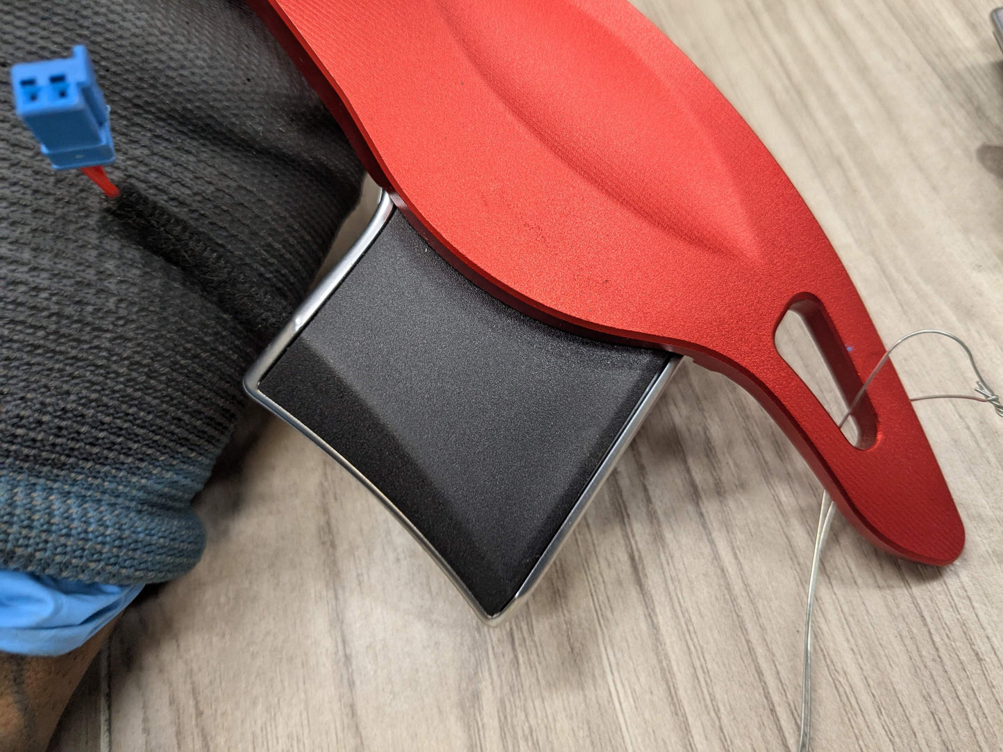 OEM BMW F44 G01 G20 G30 Left Right Steering Wheel Paddle Shifters RED EXTENSIONS