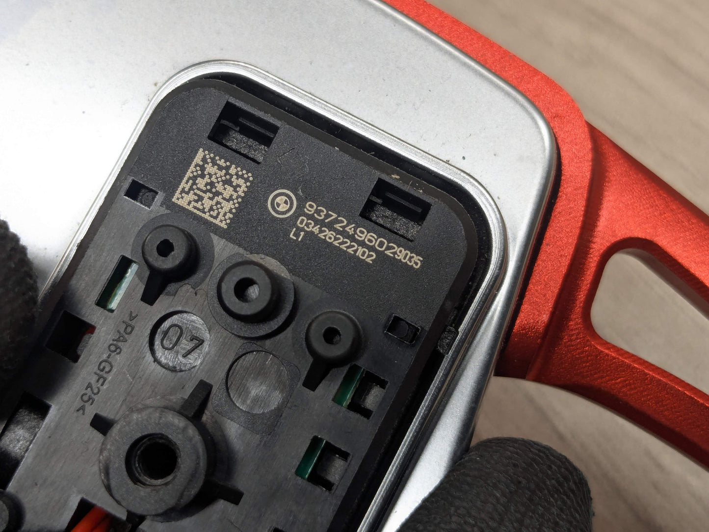 OEM BMW F44 G01 G20 G30 Left Right Steering Wheel Paddle Shifters RED EXTENSIONS