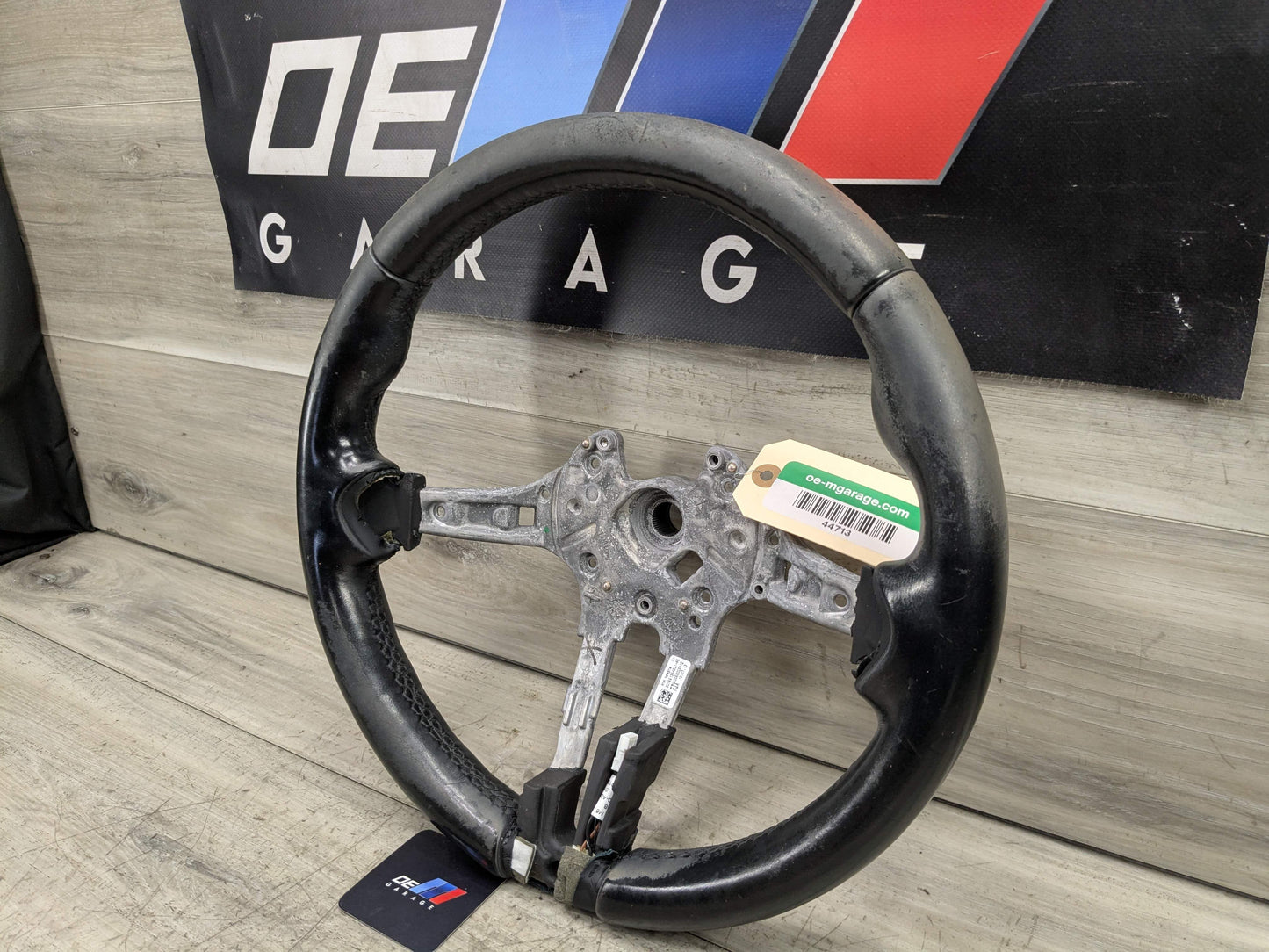 OEM BMW F22 F23 F30 F32 F33 F36 M SPORT Steering Wheel Black Leather MANUAL