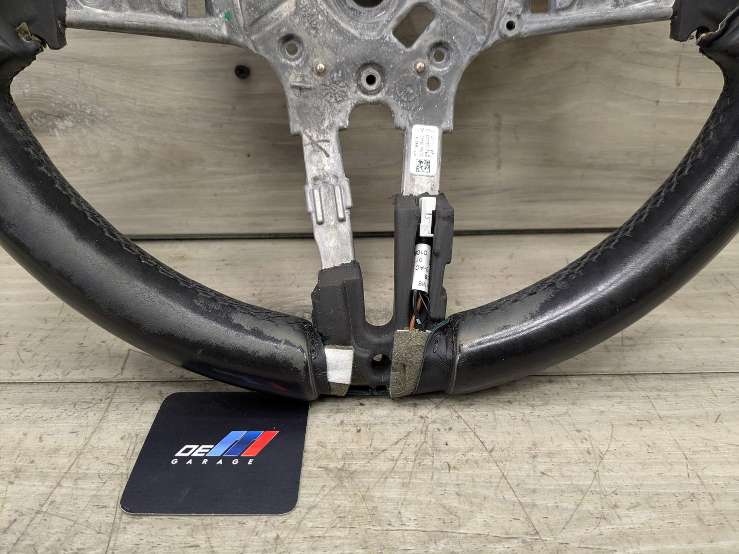 OEM BMW F22 F23 F30 F32 F33 F36 M SPORT Steering Wheel Black Leather MANUAL