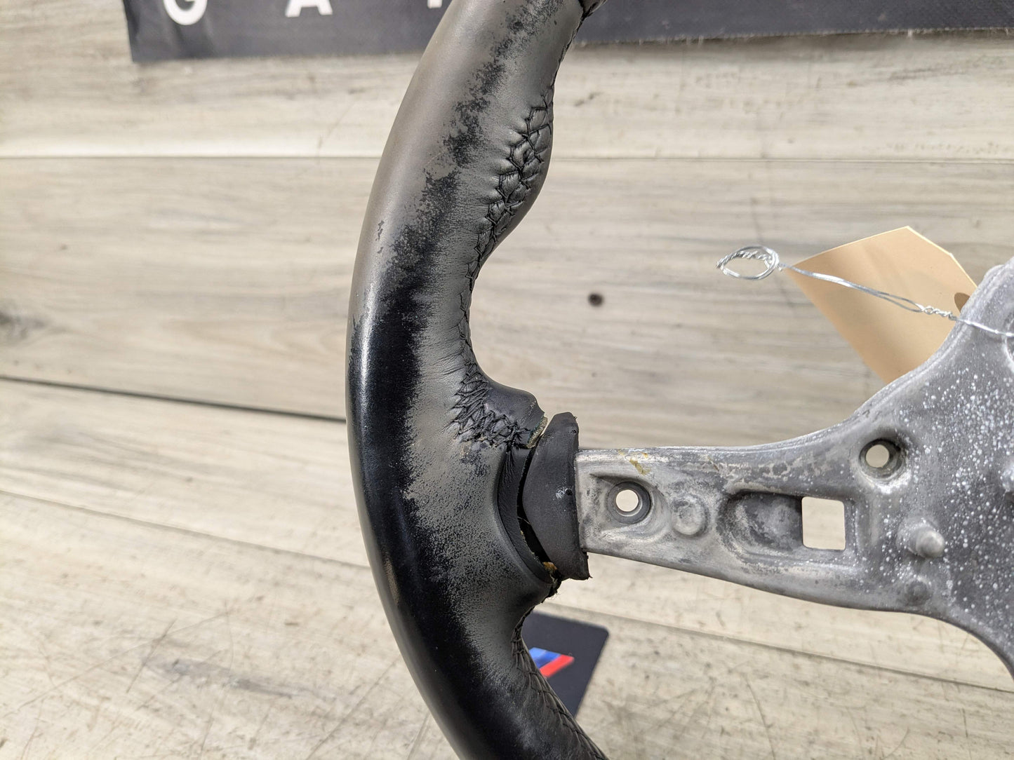 OEM BMW F22 F23 F30 F32 F33 F36 M SPORT Steering Wheel Black Leather MANUAL