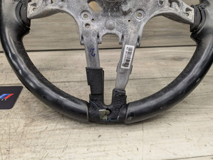 OEM BMW F22 F23 F30 F32 F33 F36 M SPORT Steering Wheel Black Leather MANUAL