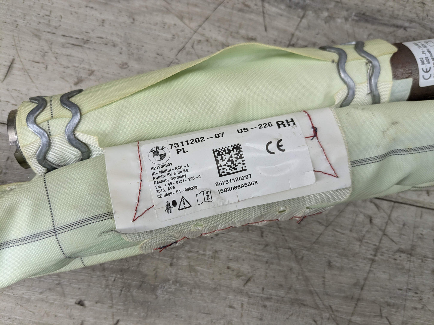 OEM BMW F30 F36 F80 M3 335 435 Right Passenger Roof Head Curtain Air Bag Airbag