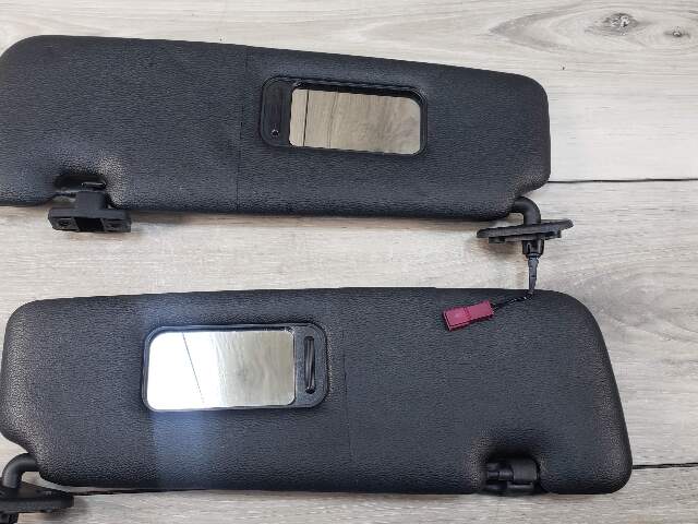 BMW 07-10 E93 335i Coupe Right Left Sun Visor Anthracite Black SET Pre LCI