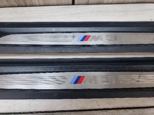 BMW 12-15 F80 M3 Front Rear Door Sill Cover Trims Entrance SET Pre LCI