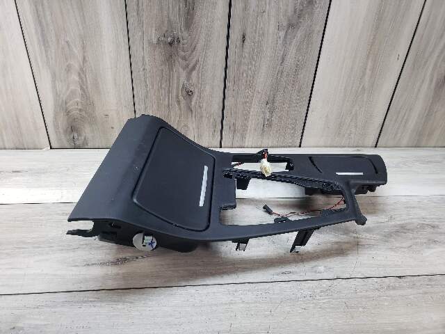 BMW 11-13 F10 M5 Central Console Cup Holder Ash Tray Trim Cover Black Pre LCI