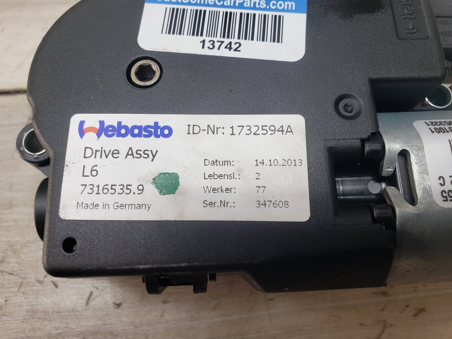 OEM BMW F06 F82 F80 F13 F01 F10 M2 M3 M4 M6 Upper Sunroof Moon Roof Motor Unit