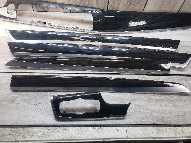 BMW 14-16 F10 M5 Dash Door Panel Wood Trim Set Of 6 LCI