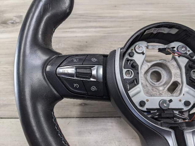 OEM BMW F80 F82 F87 M2 M3 M4 Steering Wheel M SPORT Black Leather w/o Shifters