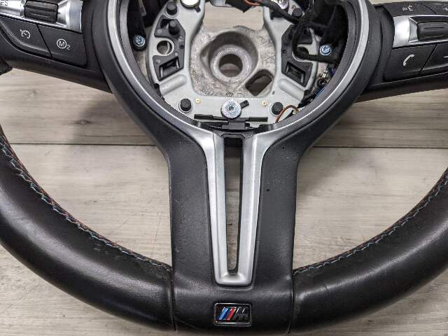 OEM BMW F80 F82 F87 M2 M3 M4 Steering Wheel M SPORT Black Leather w/o Shifters