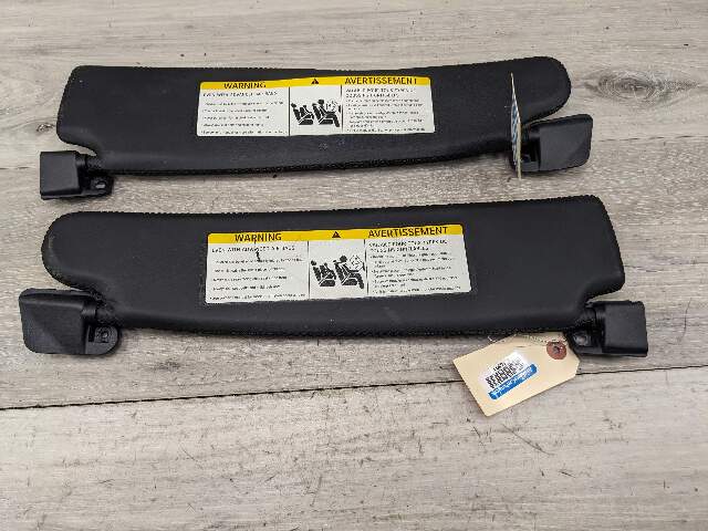 09-16 OEM BMW E89 Z4 28 35 Interior Sun Visor Leather Kansas Black Pair SET