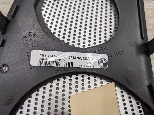 14-19 OEM BMW F06 640 650 M6 Rear Left Shelf Cover Speaker Bang&Olufsen