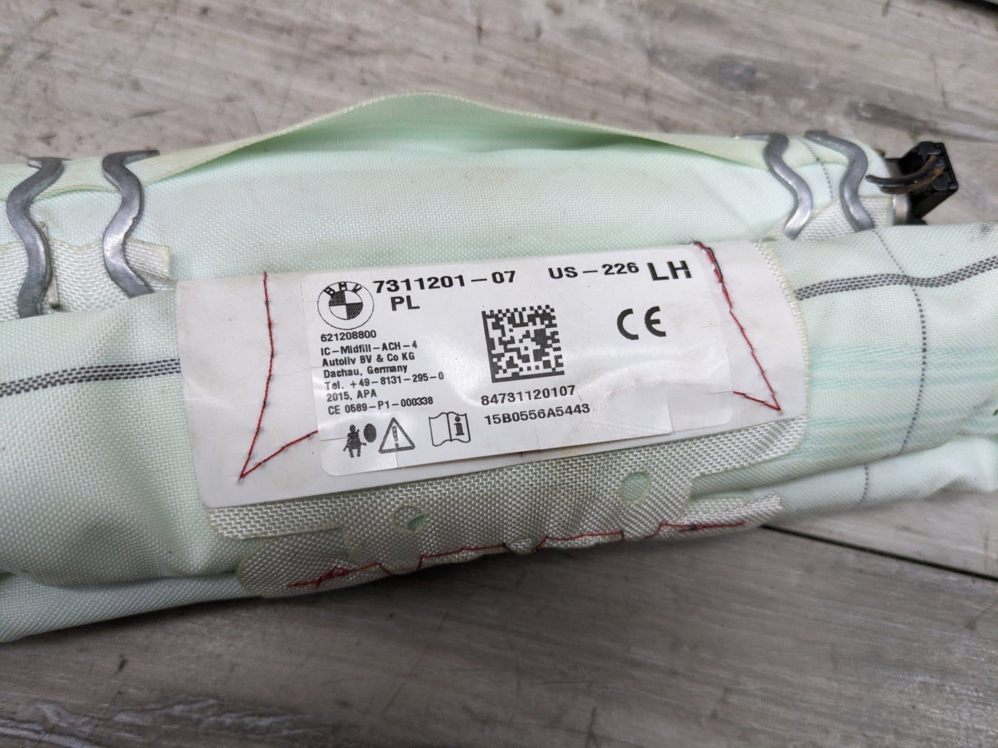 OEM BMW F30 F36 F80 M3 335 430 Left Driver Roof Head Air Bag Airbag Curtain