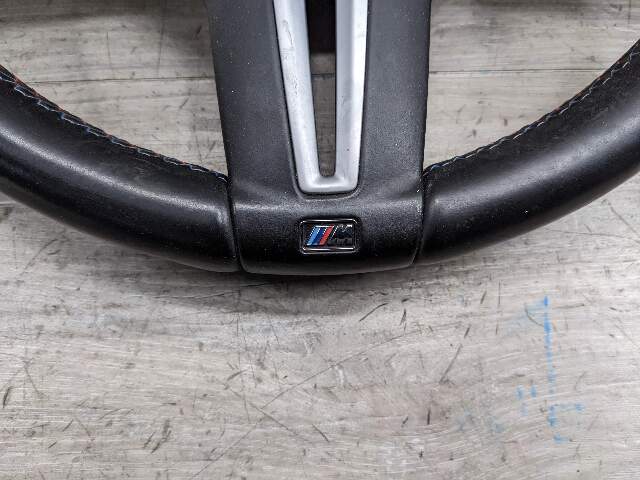 OEM BMW F80 F82 F87 M2 M3 M4 Steering Wheel M SPORT Black Leather w/o Shifters
