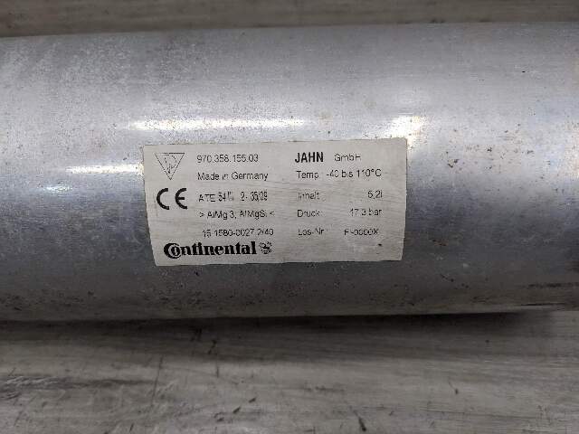 10-16 OEM Porsche Panamera Air Ride Suspension Pressure Air Tank Reservoir