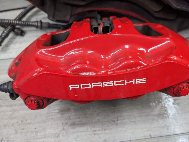 10-16 OEM Porsche Panamera Turbo S 4.4L AWD Front Rear Brembo Calipers Red SET